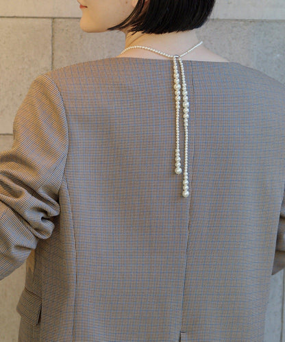 漸變珍珠磁性項鍊