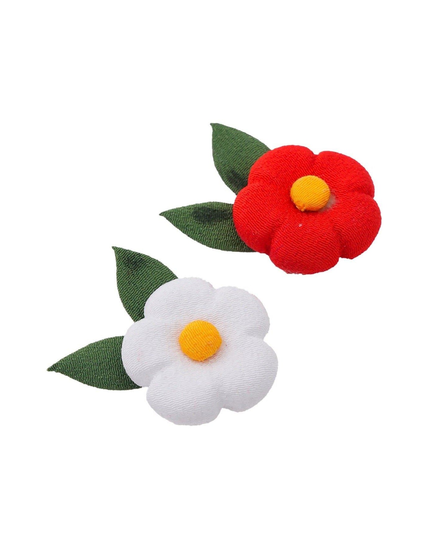 ちりめんの椿飾りセット/正月のお飾り