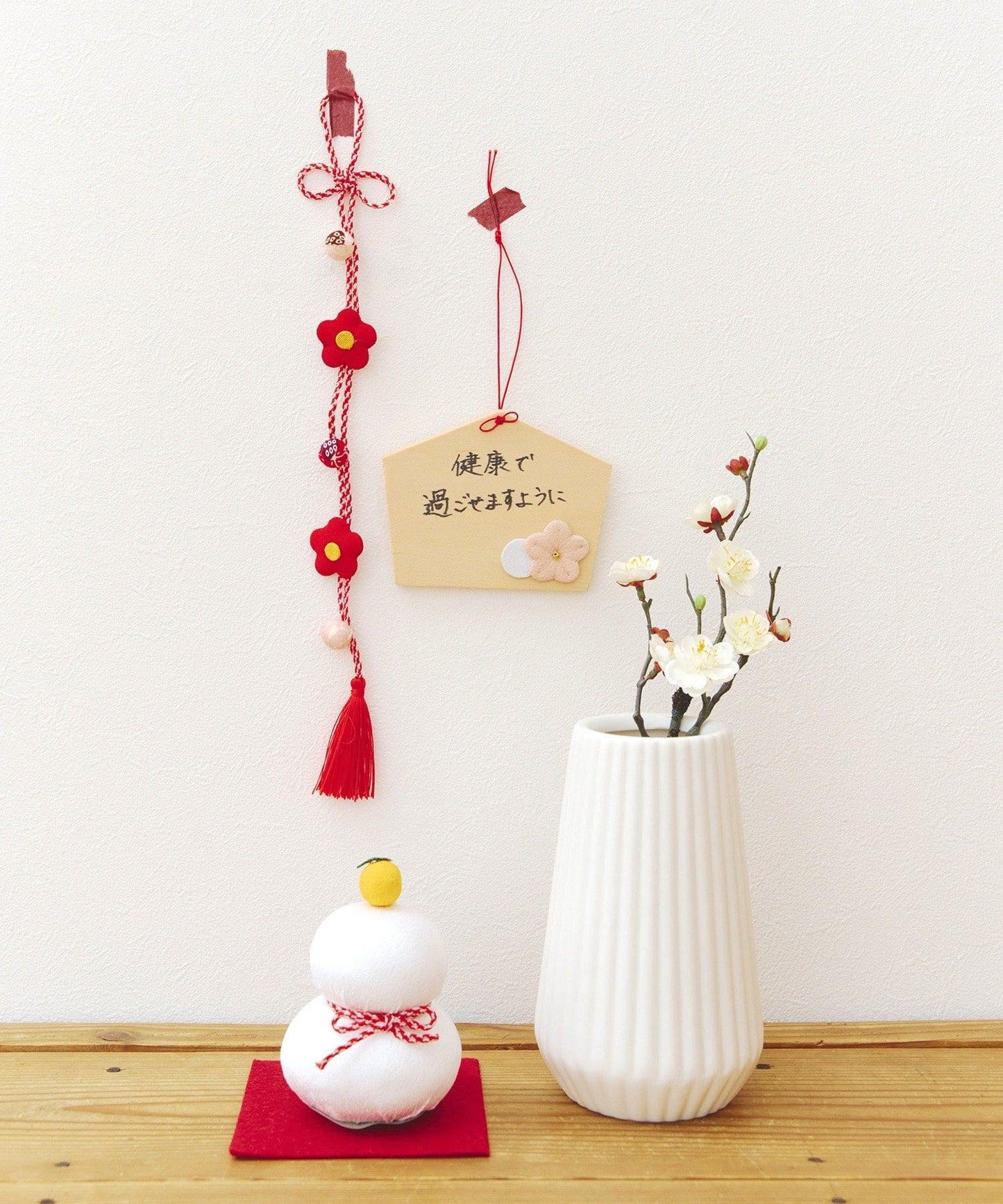 願いごとが書ける絵馬オブジェ/正月のお飾り