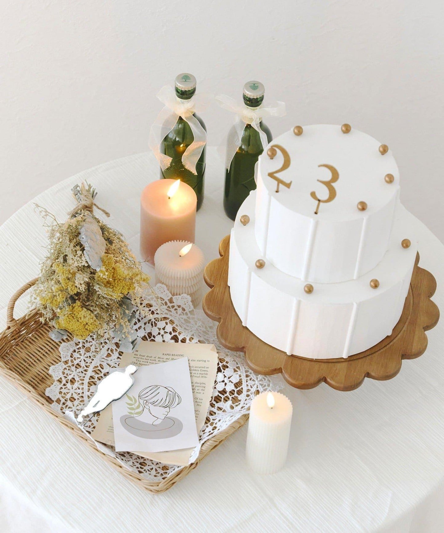 《WEB限定再入荷》ケーキオブジェ:22cm/anniversary