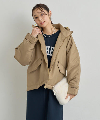 大人休閒風尼龍中棉連帽MA-1夾克