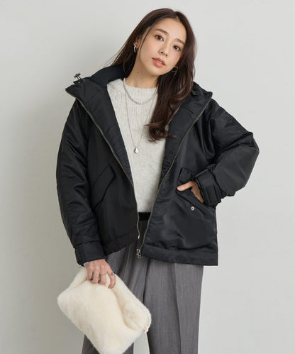 大人休閒風尼龍中棉連帽MA-1夾克