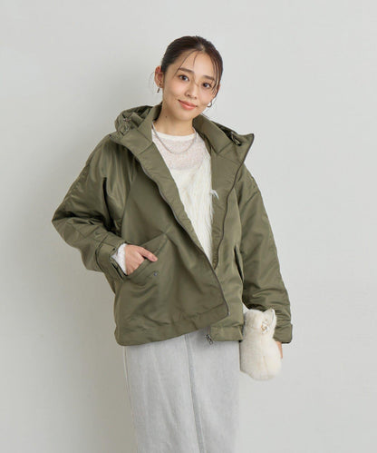 大人休閒風尼龍中棉連帽MA-1夾克