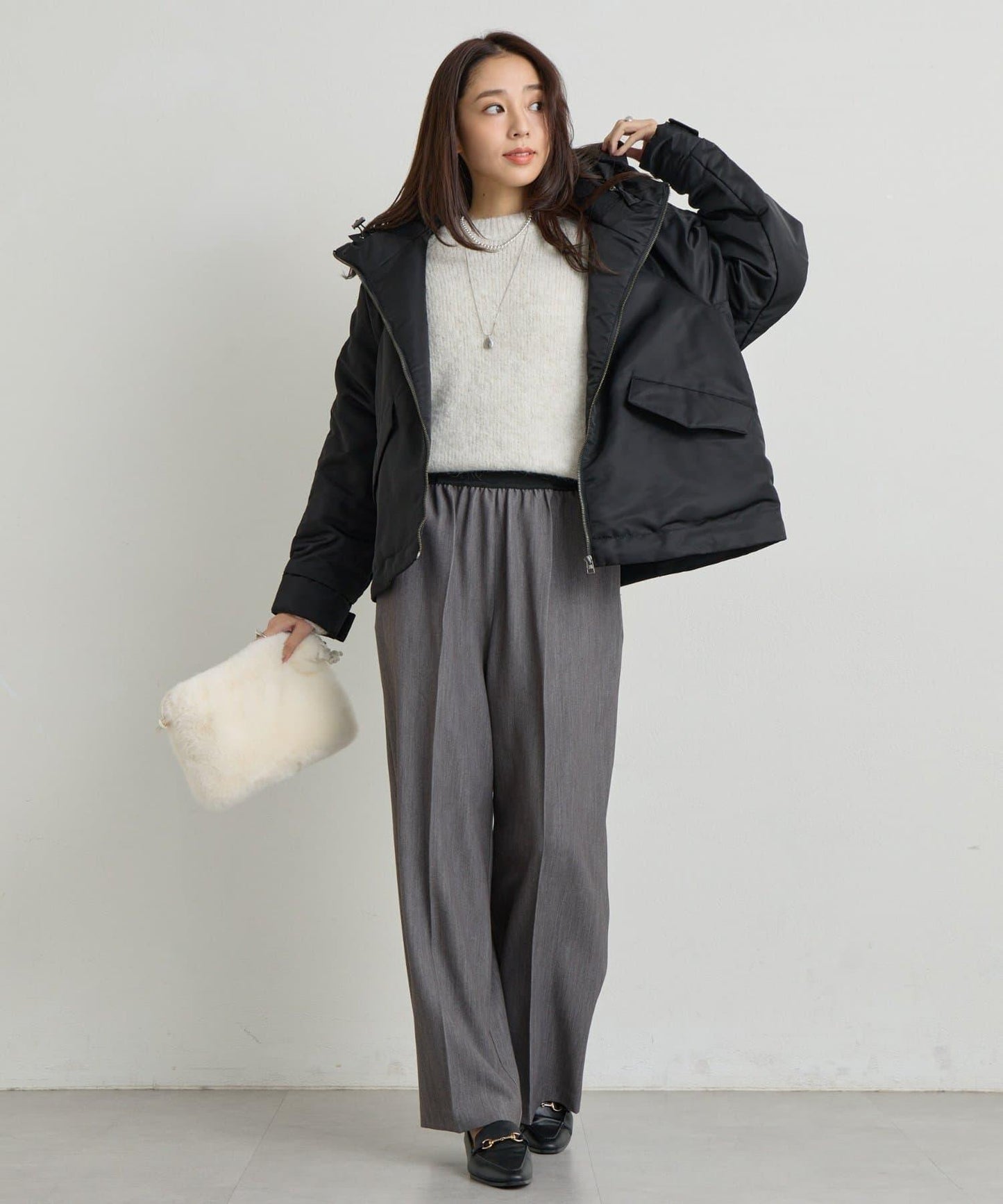 大人休閒風尼龍中棉連帽MA-1夾克