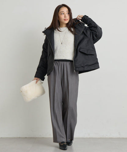 大人休閒風尼龍中棉連帽MA-1夾克