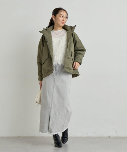 大人休閒風尼龍中棉連帽MA-1夾克