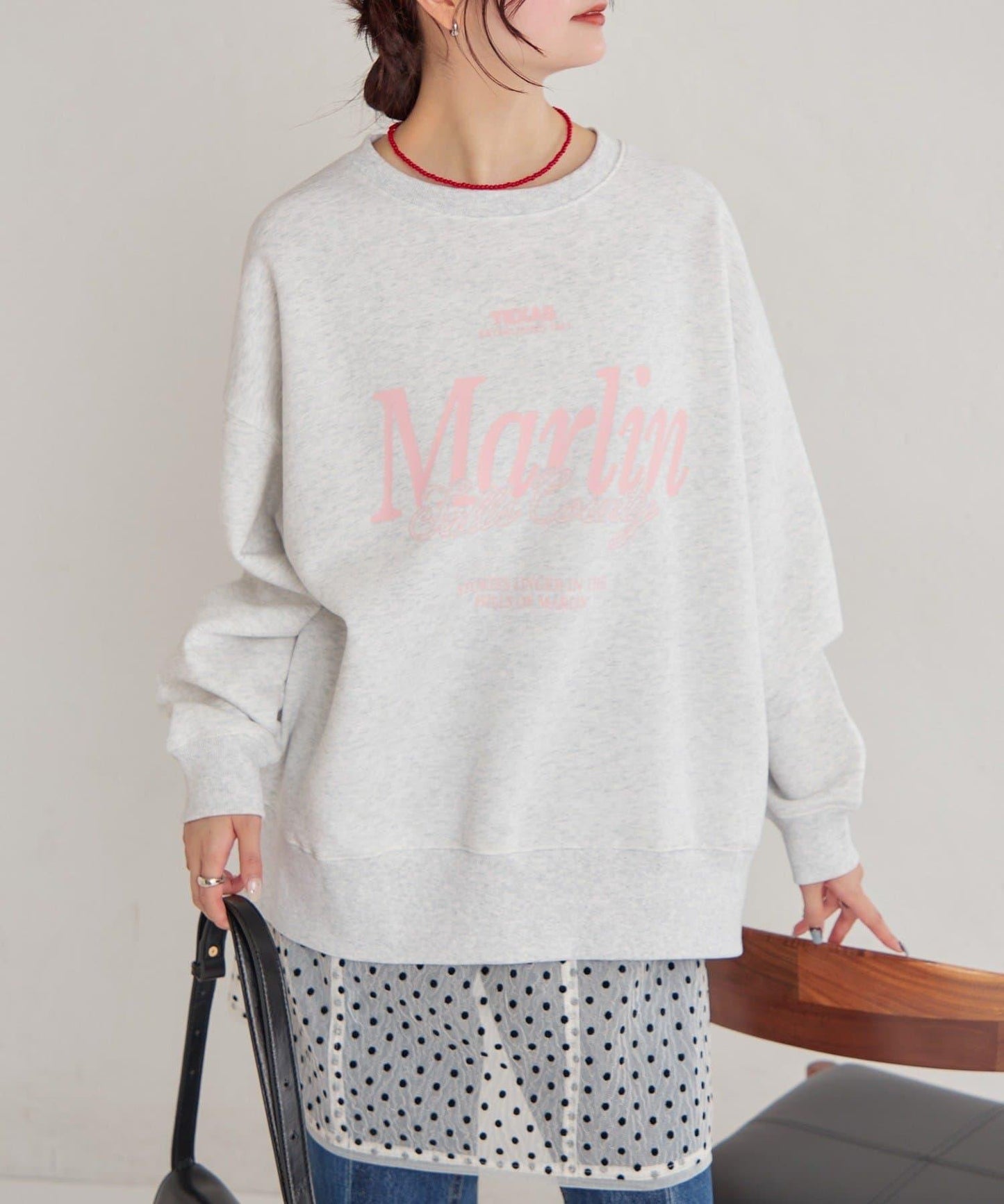 波點網紗吊帶長款上衣