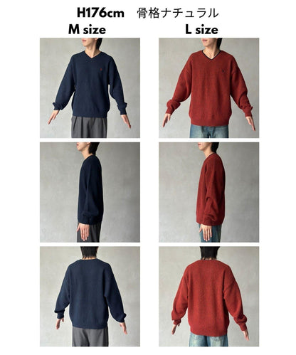 【U.S. POLO ASSN. 】V領針織套頭衫