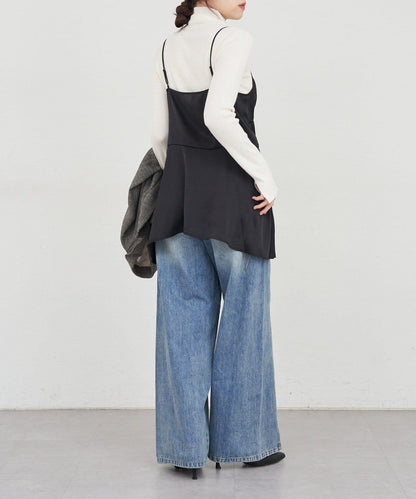 不規則下襬吊帶背心