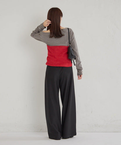 掛脖短款背心套裝長袖T恤