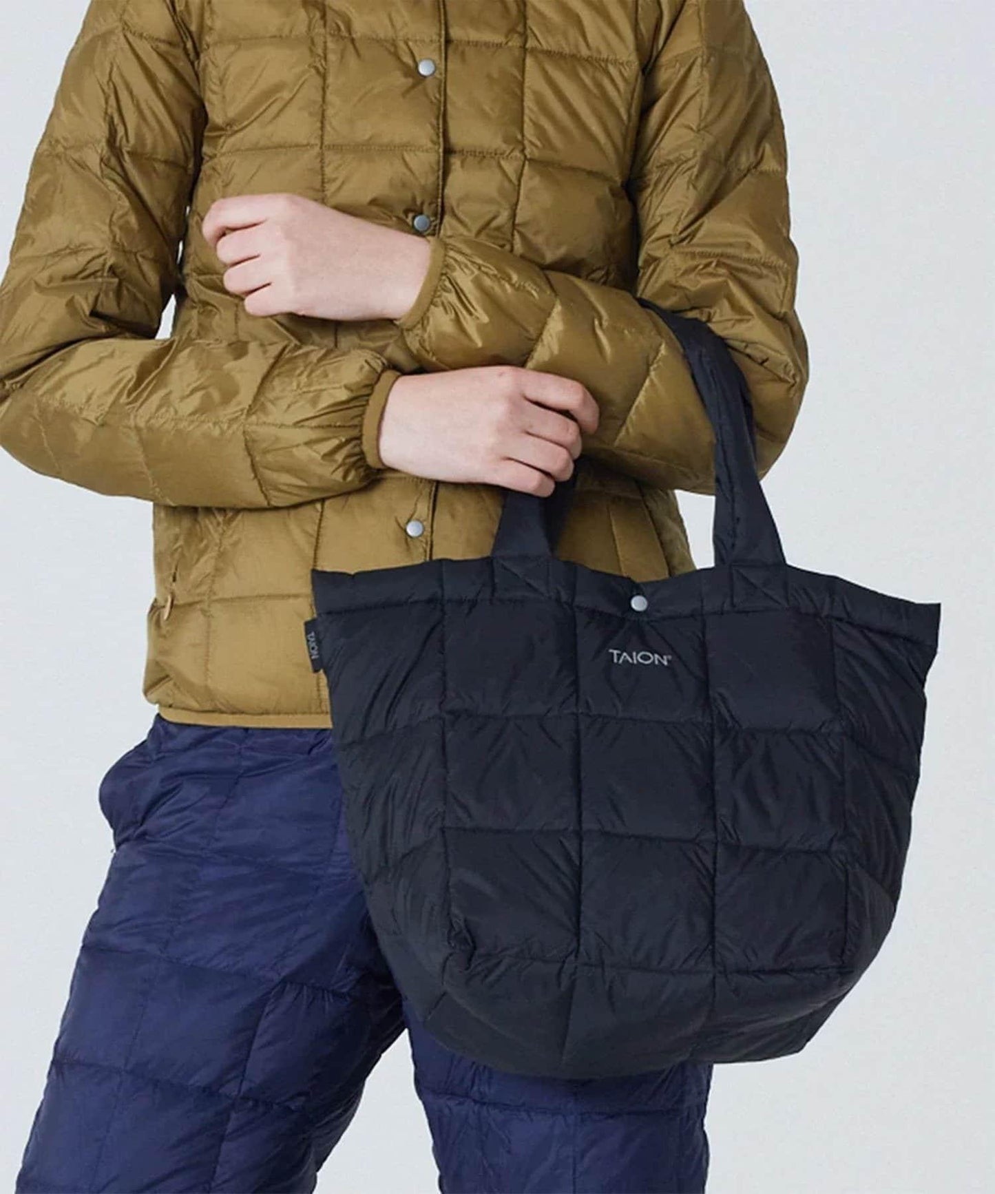 【TAION/タイオン】基礎款便攜羽絨托特包M