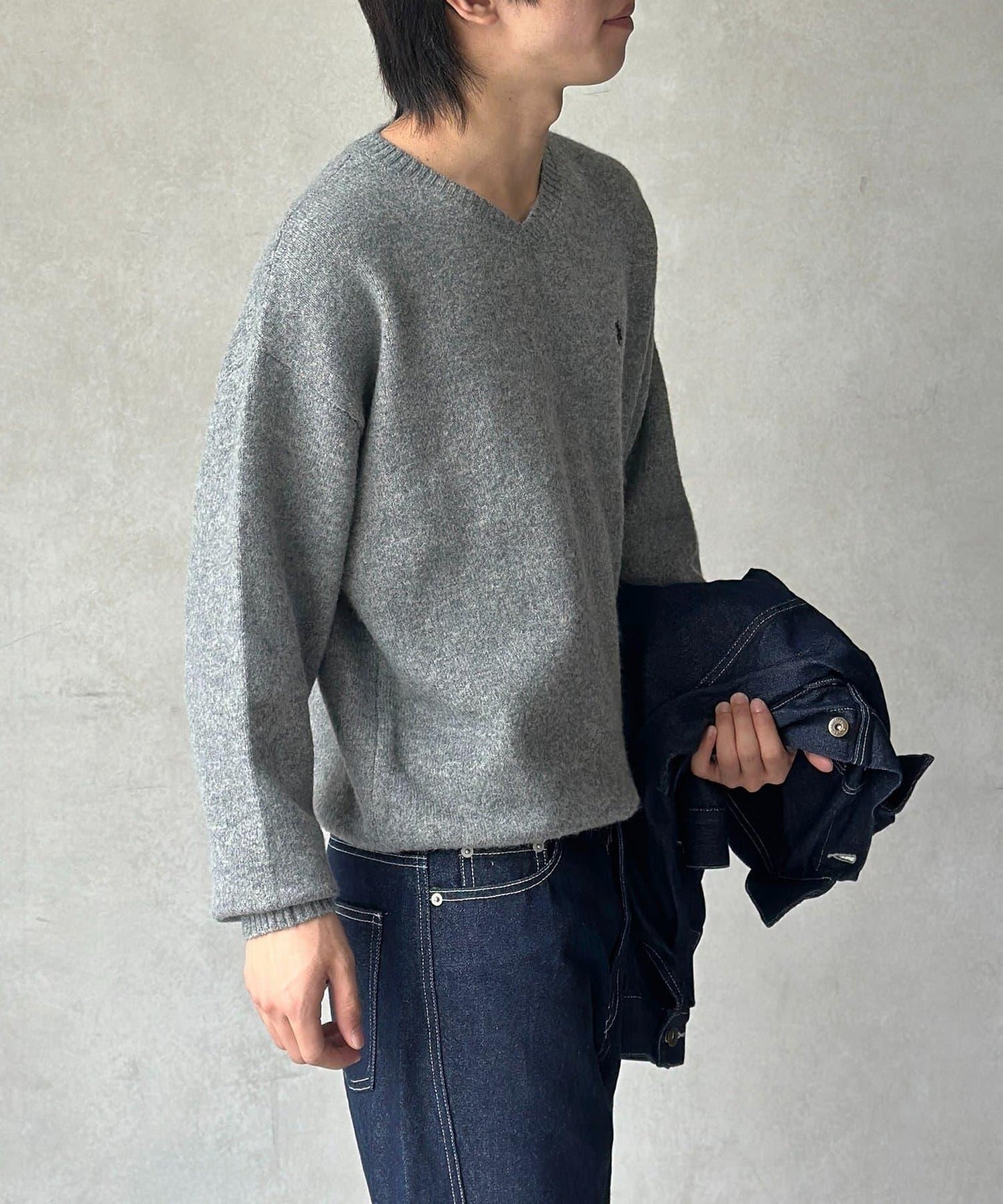 【U.S. POLO ASSN. 】V領針織套頭衫