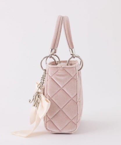 帶吊飾絎縫鉚釘迷你包