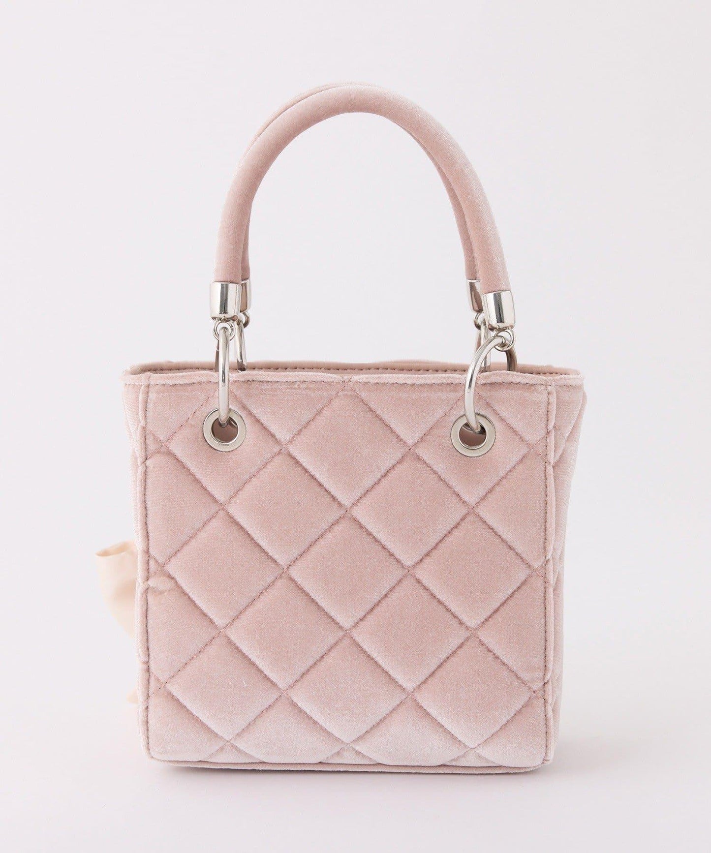 帶吊飾絎縫鉚釘迷你包