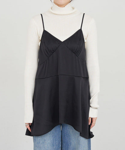不規則下襬吊帶背心
