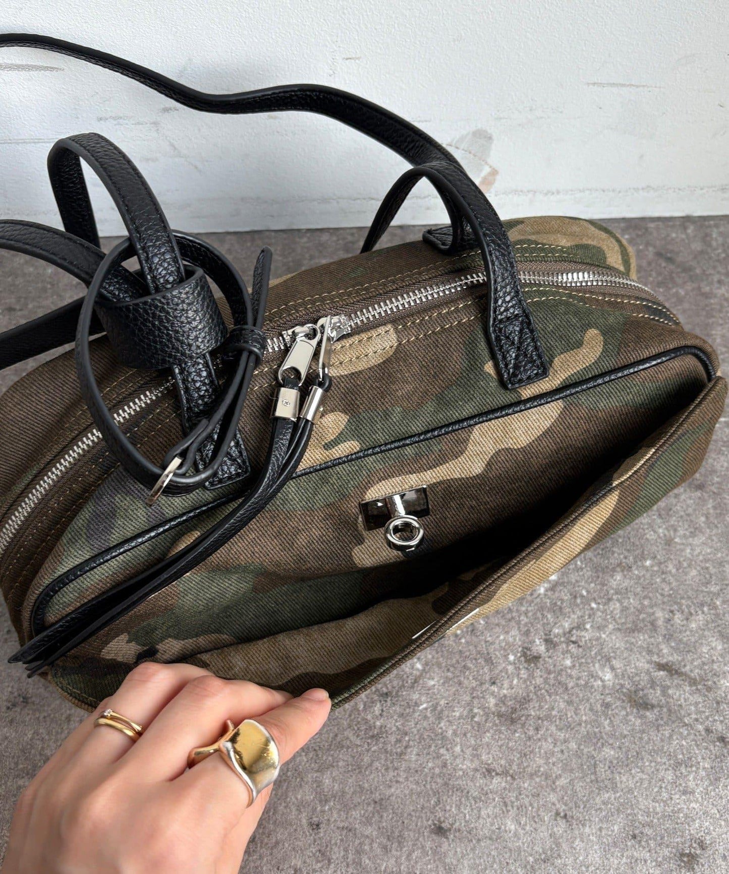 迷彩圖案方形包