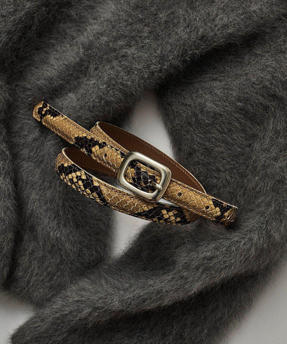 【Hoaw.】壓紋蟒蛇紋細腰帶