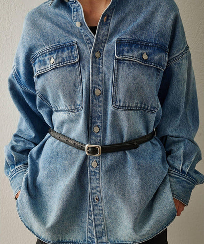 【Hoaw.】壓紋細腰帶