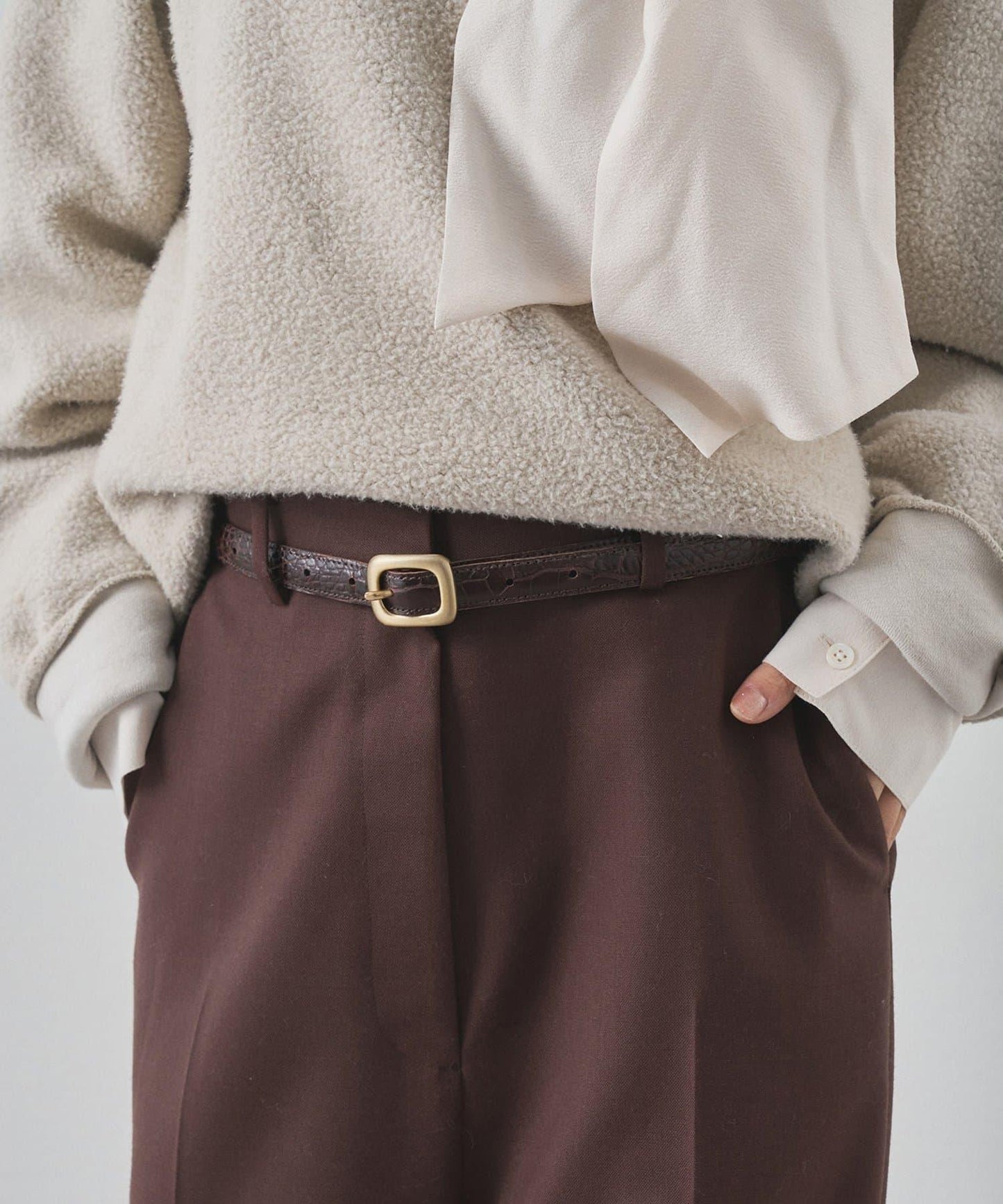 【Hoaw.】壓紋細腰帶