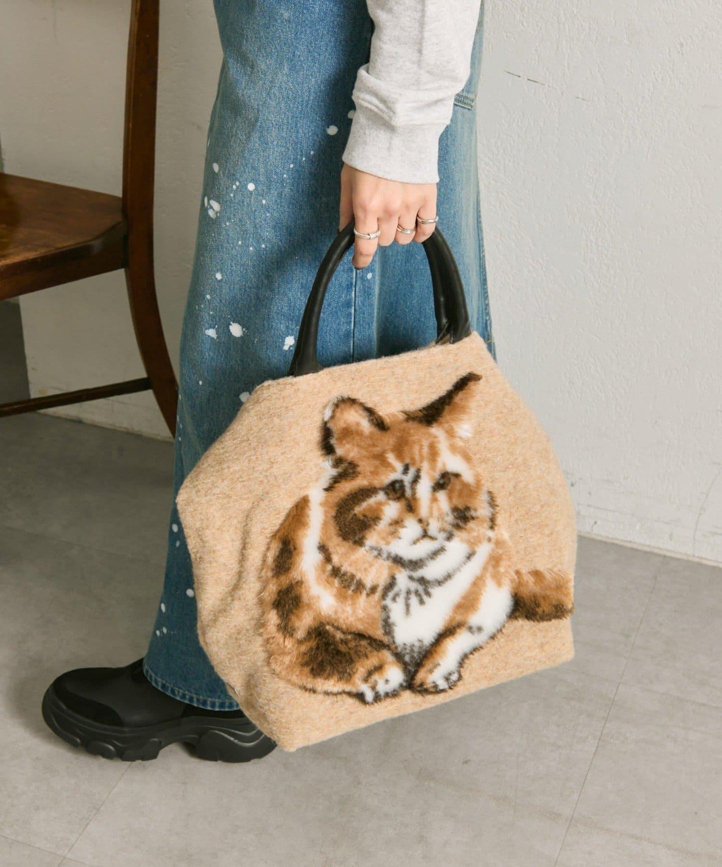 【TERESA CAMBI】特別款動物圖案托特包