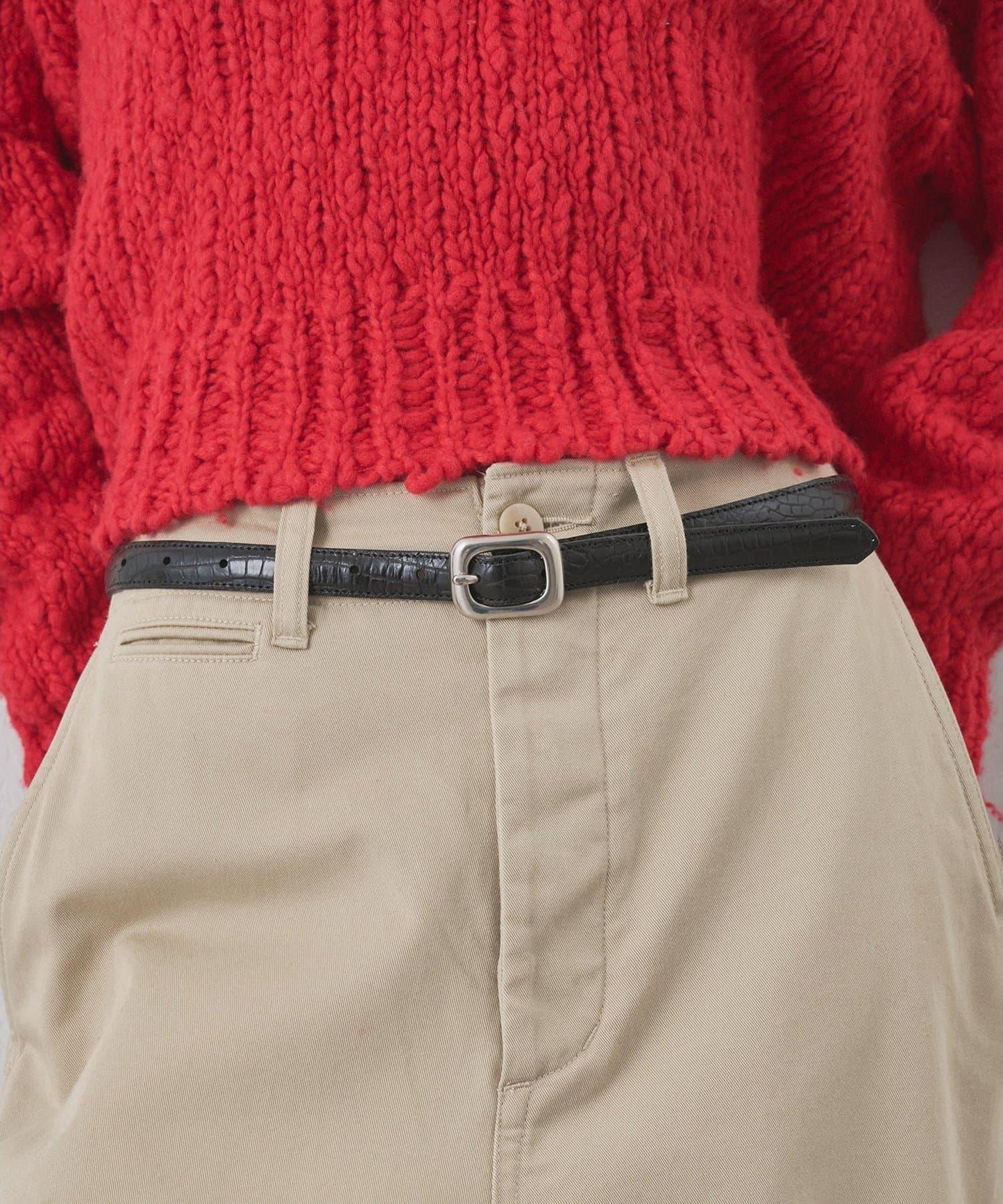 【Hoaw.】壓紋細腰帶