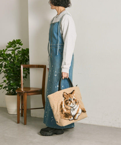 【TERESA CAMBI】特別款動物圖案托特包