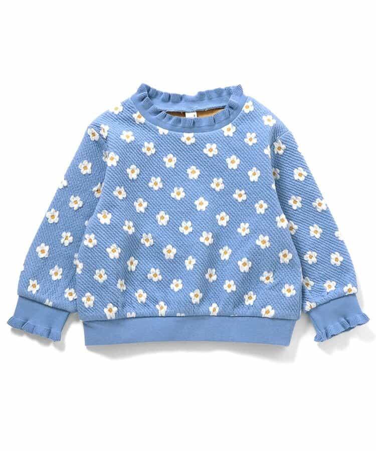 愛心花卉提花衛衣