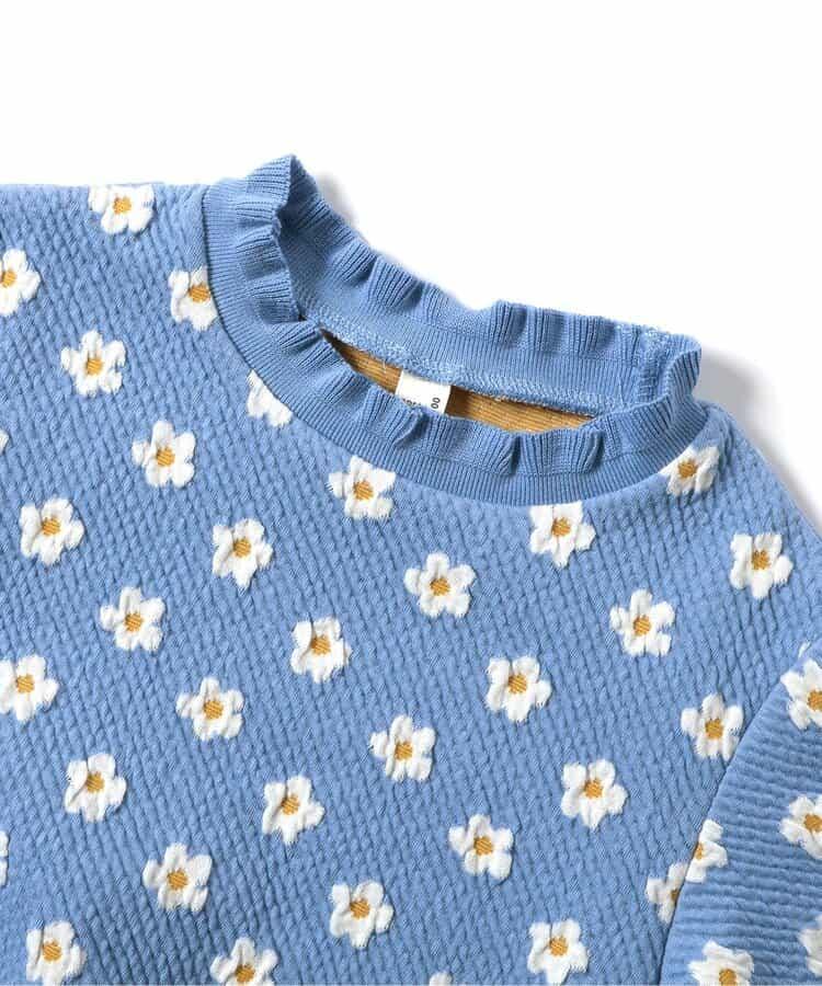 愛心花卉提花衛衣