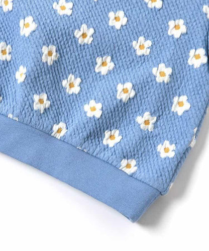 愛心花卉提花衛衣