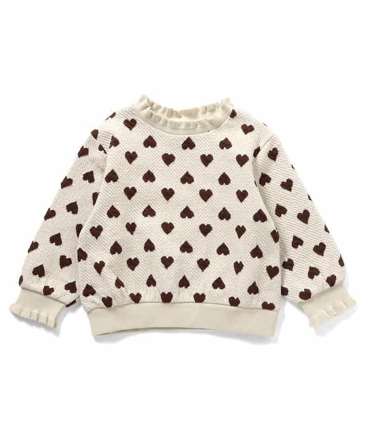 愛心花卉提花衛衣