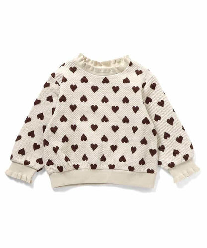 愛心花卉提花衛衣