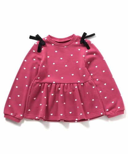 肩帶蝴蝶結荷葉邊衛衣