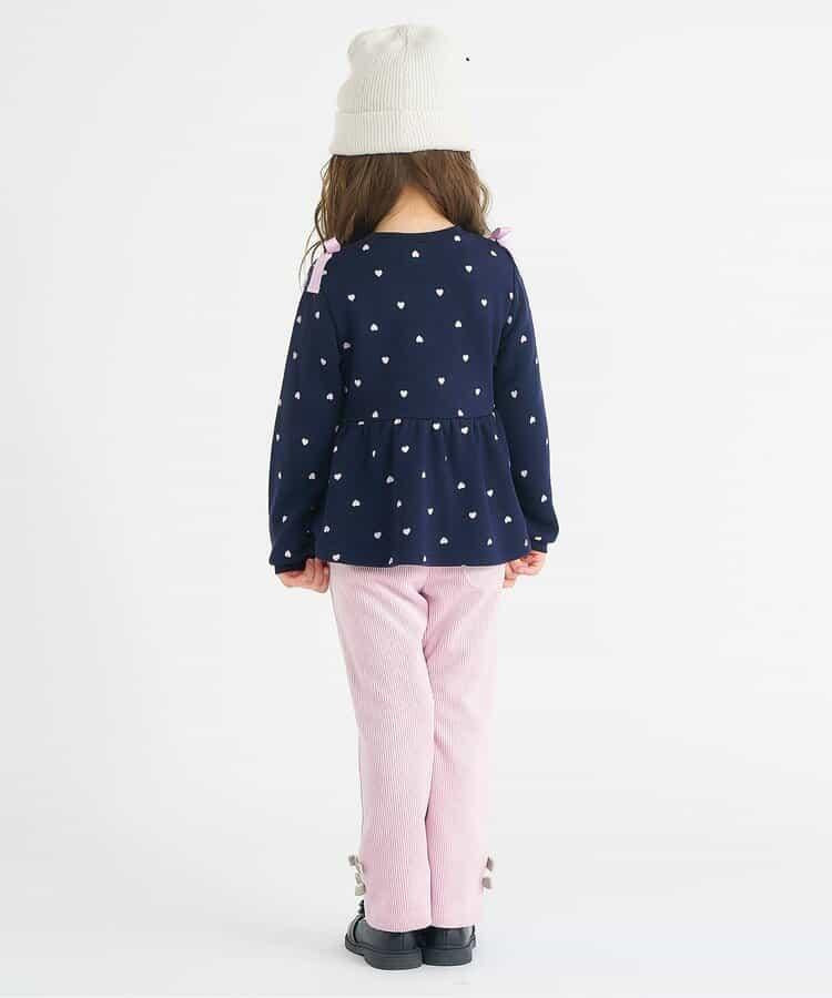 肩帶蝴蝶結荷葉邊衛衣