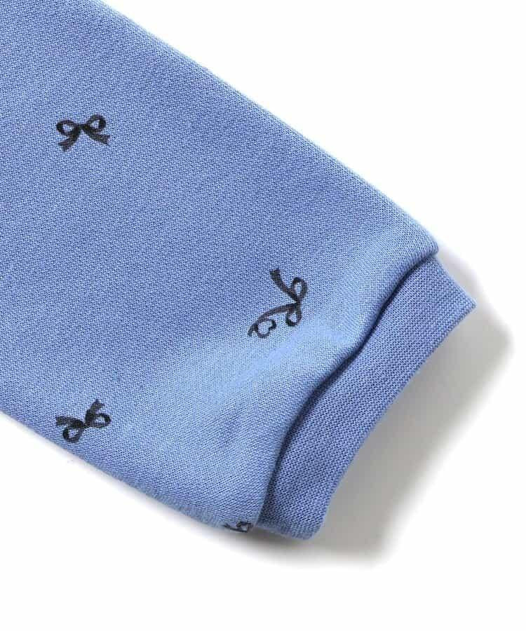 肩帶蝴蝶結荷葉邊衛衣