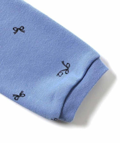 肩帶蝴蝶結荷葉邊衛衣