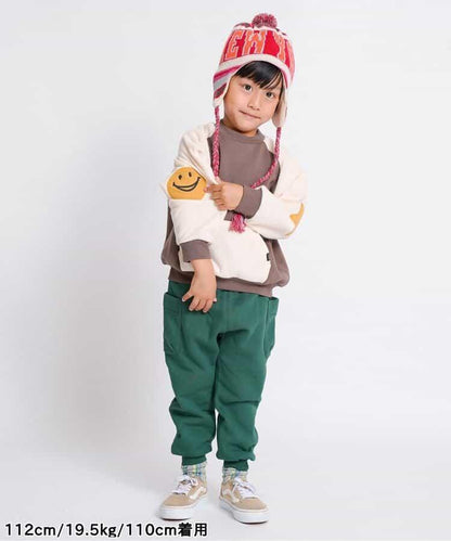 保暖材質寬鬆長袖T恤褲 10分褲