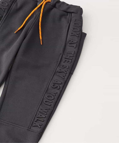 壓紋側邊條運動長褲 10分褲