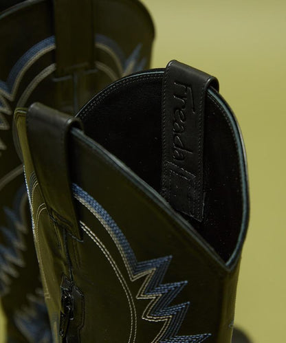 本革長款西部靴