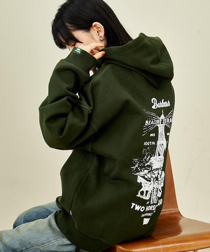 Levi's × Barbour 圖案連帽衛衣