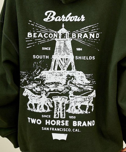 Levi's × Barbour 圖案連帽衛衣