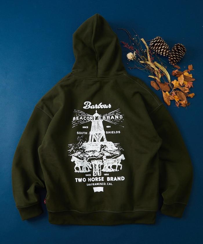 Levi's × Barbour 圖案連帽衛衣