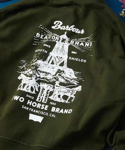 Levi's × Barbour 圖案連帽衛衣
