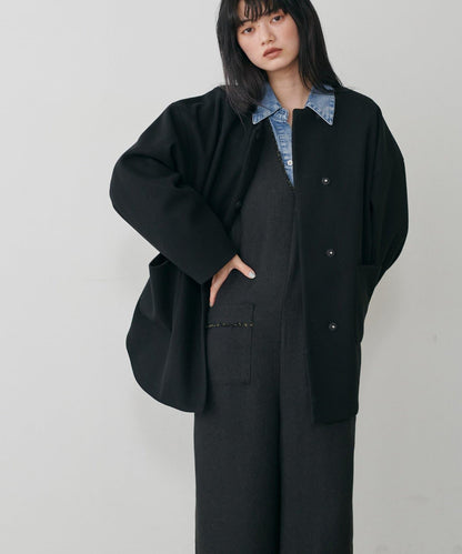 流蘇花呢揹帶褲