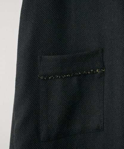 流蘇花呢揹帶褲