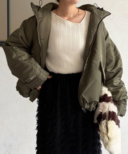 尼龍中棉連帽MA-1夾克