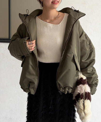 尼龍中棉連帽MA-1夾克