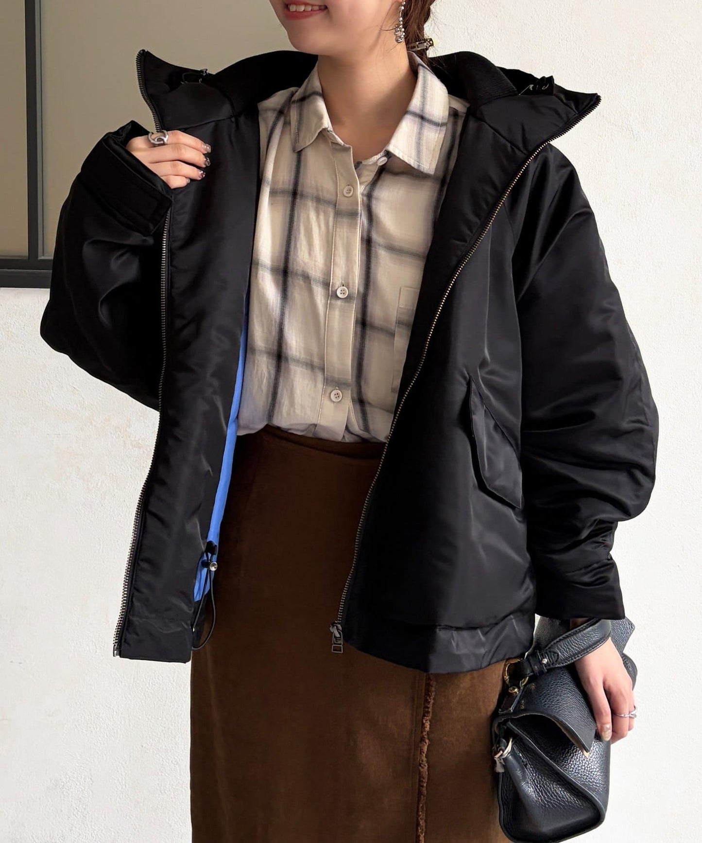 尼龍中棉連帽MA-1夾克