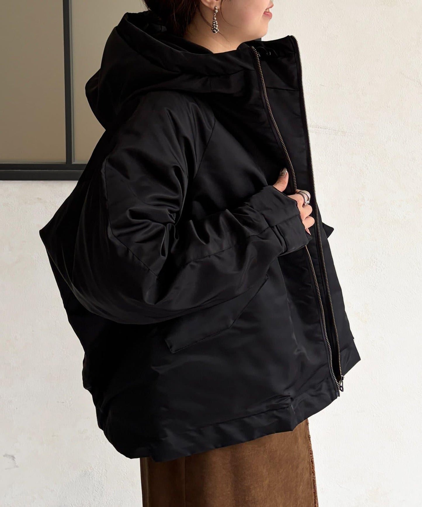 尼龍中棉連帽MA-1夾克