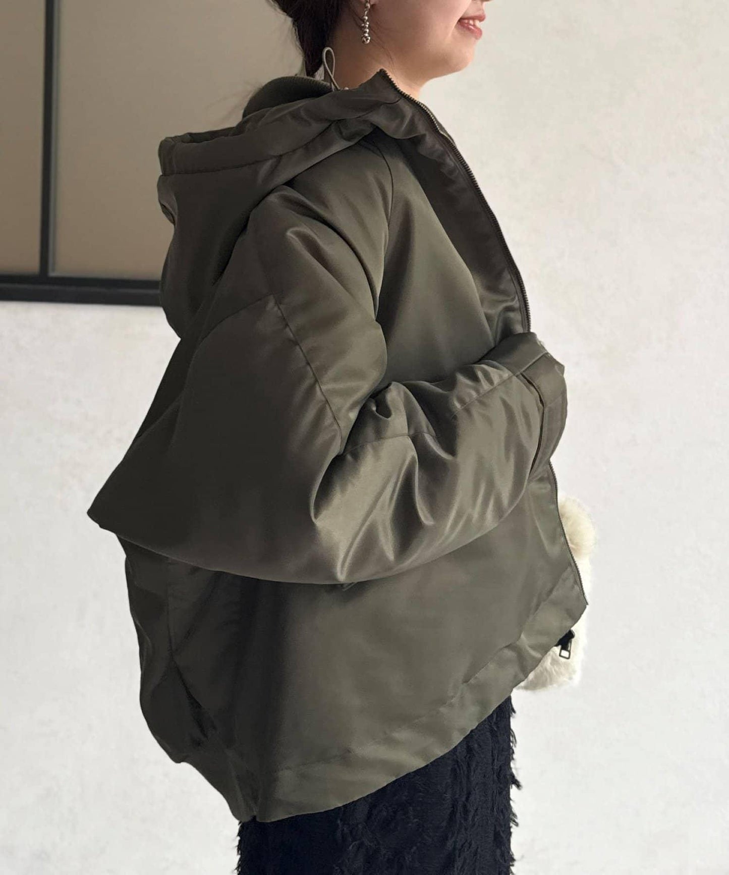 尼龍中棉連帽MA-1夾克