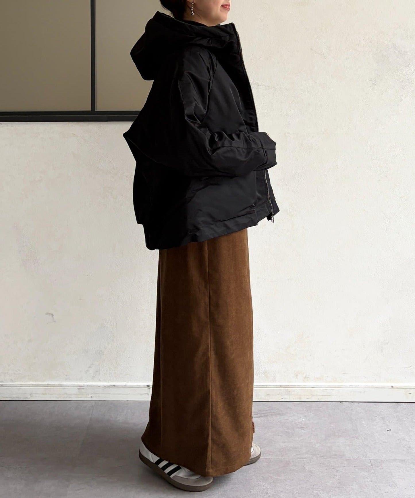 尼龍中棉連帽MA-1夾克